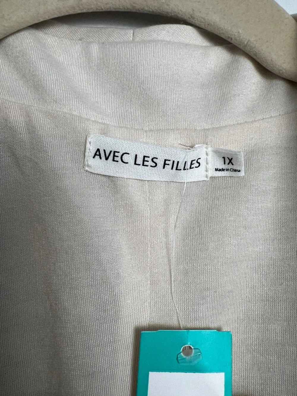NEW Avec Les Filles X Stitch Fix Collaboration Silver Cream Sequin Formal Jacket